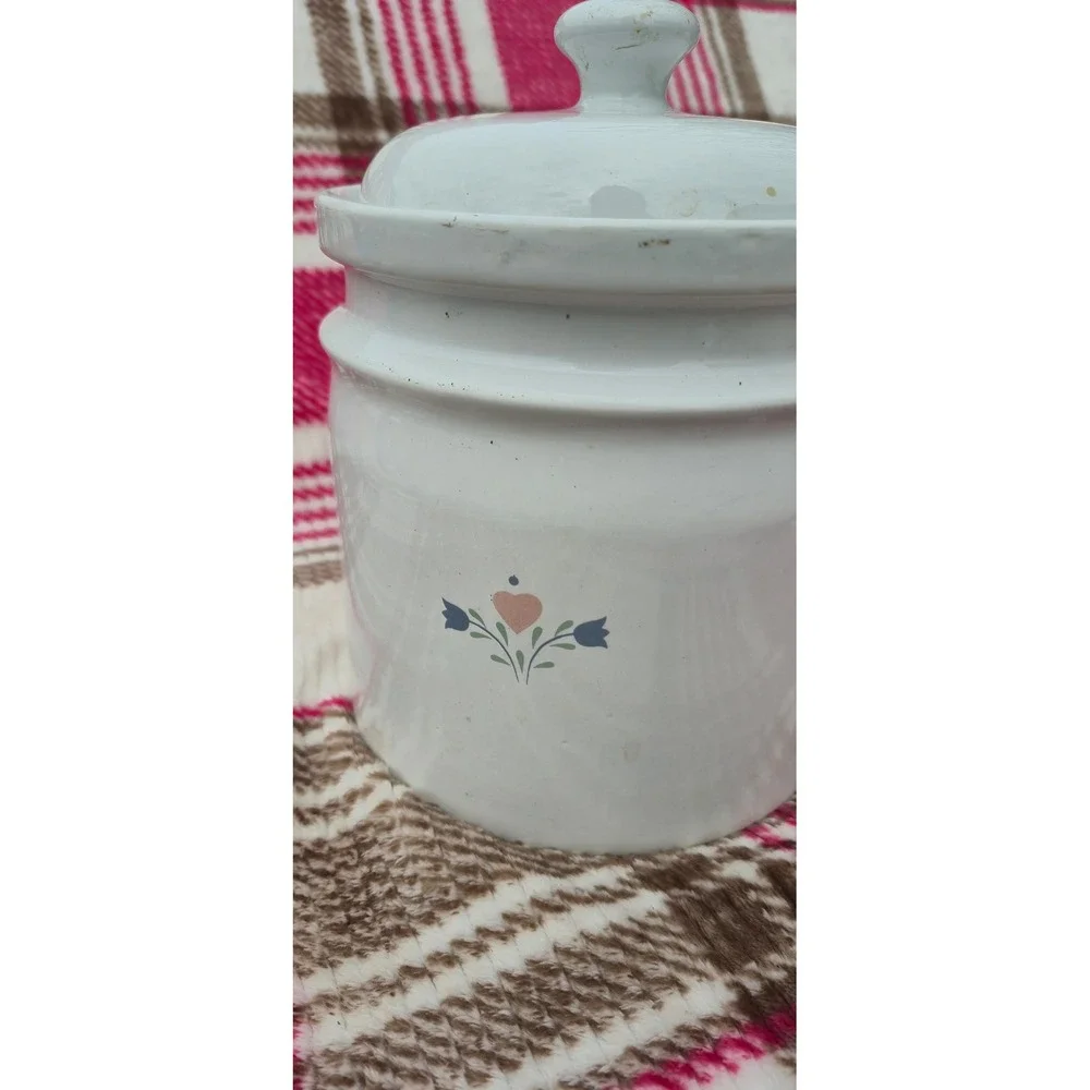 Vintage Paul Marshall Country Home Swan Ceramic Canister Jar with‎ Lid White